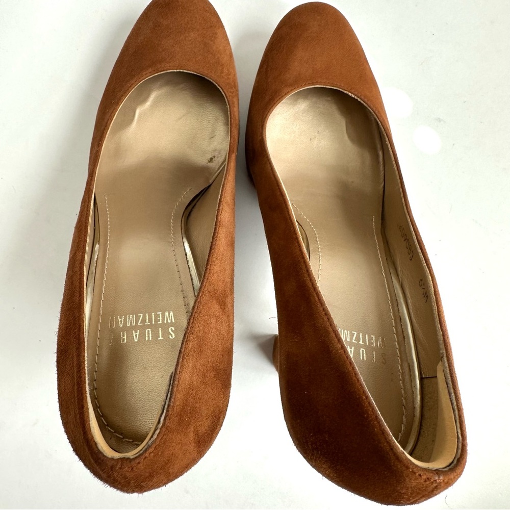 Stuart Weitzman Strongswoon Suede Platform Pump 6… - image 6